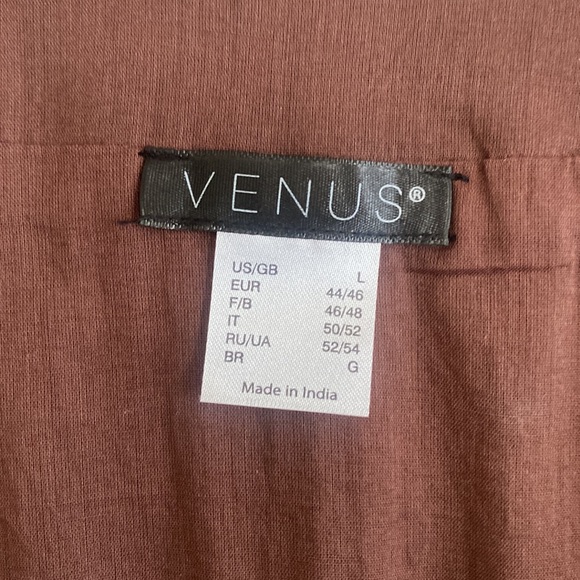 Mini Dress / Brown with Bead detail - Picture 4 of 10